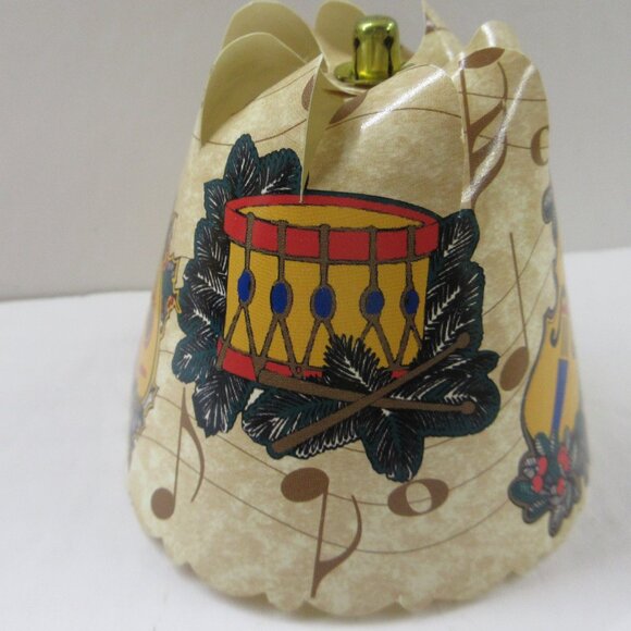 Spin Shades Revolving Spin Lamp Shade Christmas Musical Instruments 1994 Vtg - Picture 8 of 12